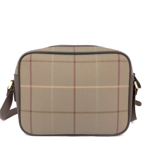 Burberrys Crossbody Shoulder Bag in Logo Check Canvas Authentic Vintage - Picture 2 of 11